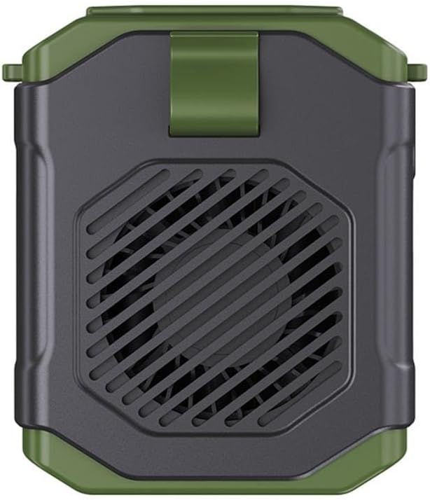 Przenośny wentylator, mini wentylator chłodzący, 5 prędkości, ładowany przez USB (zielony)