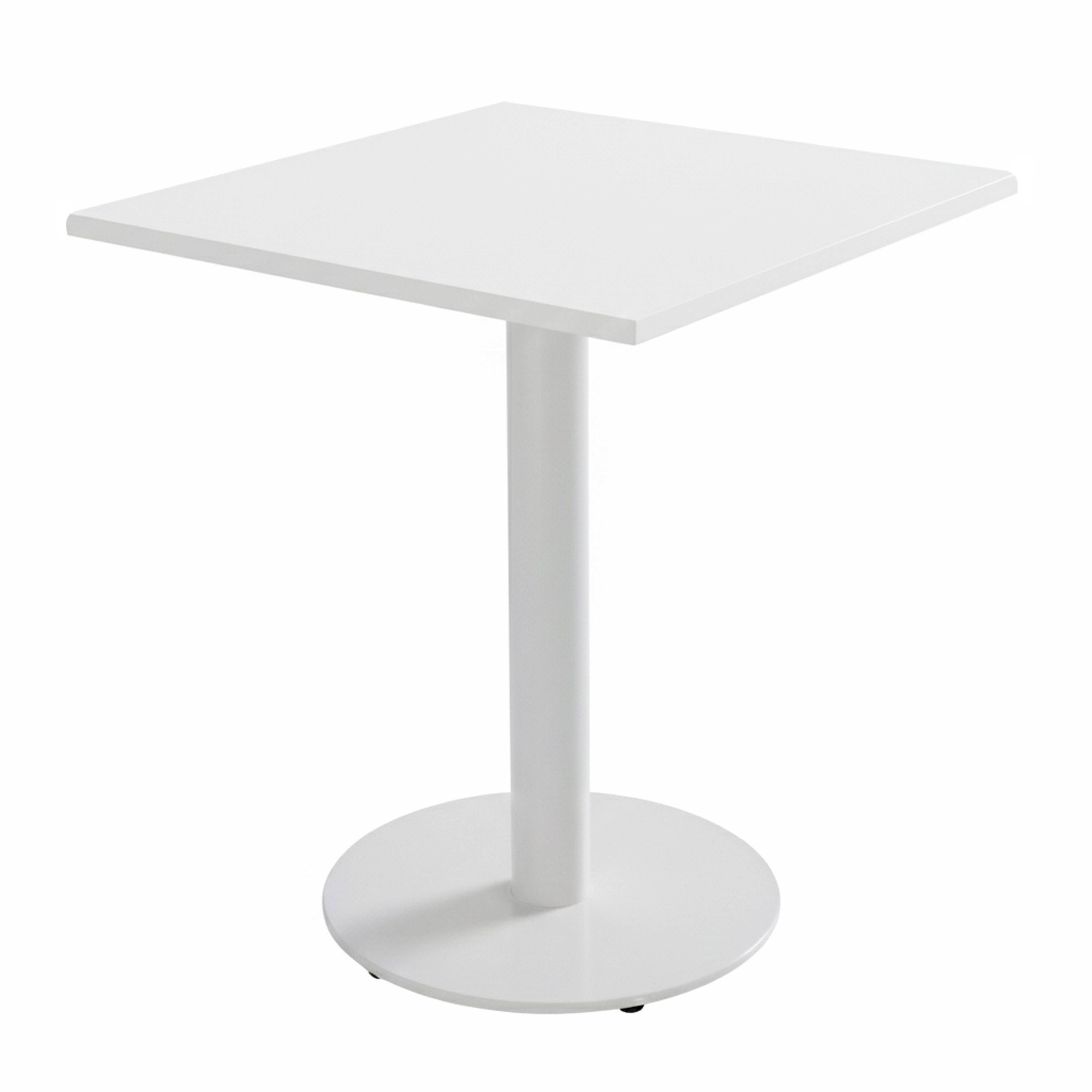Plateau de table carré stratifié 60 x 60 cm blanc - 4