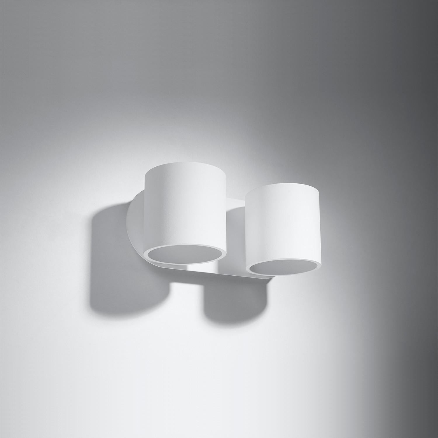 Kinkiet ścienny Orbis biały 2xG9x40W wym: 12 x 28 x 28 cm aluminium IP20 Sollux Lighting