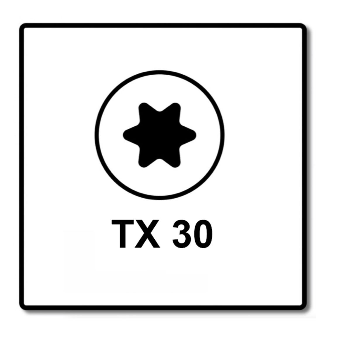 Fischer Power-Fast II FPF II Vis à bois aggloméré 6,0x100 mm, 25 pcs., tête ronde, empreinte Torx, filetage partiel, zingué et passivé bleu ( 670533 ) - 3