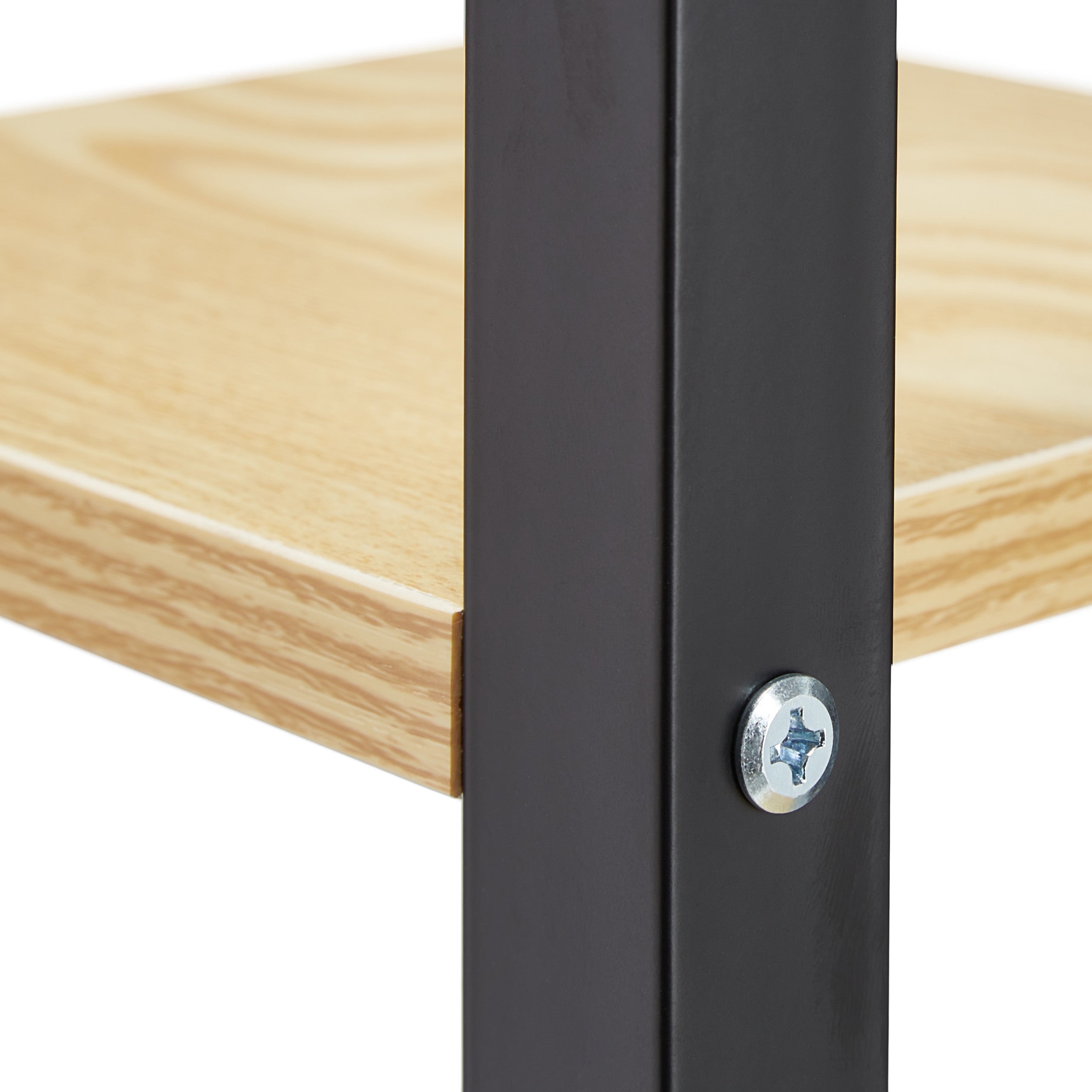 Étagère à plantes, escalier fleurs, 5 niveaux, HLP 117 x 43 x 22 cm, acier MDF, support intérieur, brun clair, Relaxdays - 6