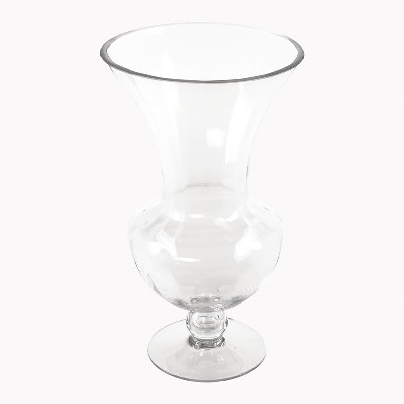 Vaso Trasparente da Tavolo con Supporto in Legno Vaso per Piante