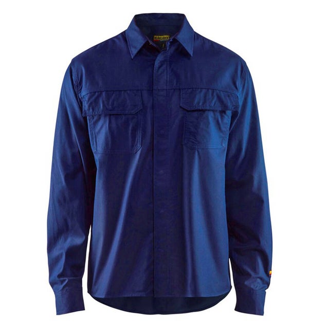 Chemise de travail flanelle Blaklader ignifugé Marine M