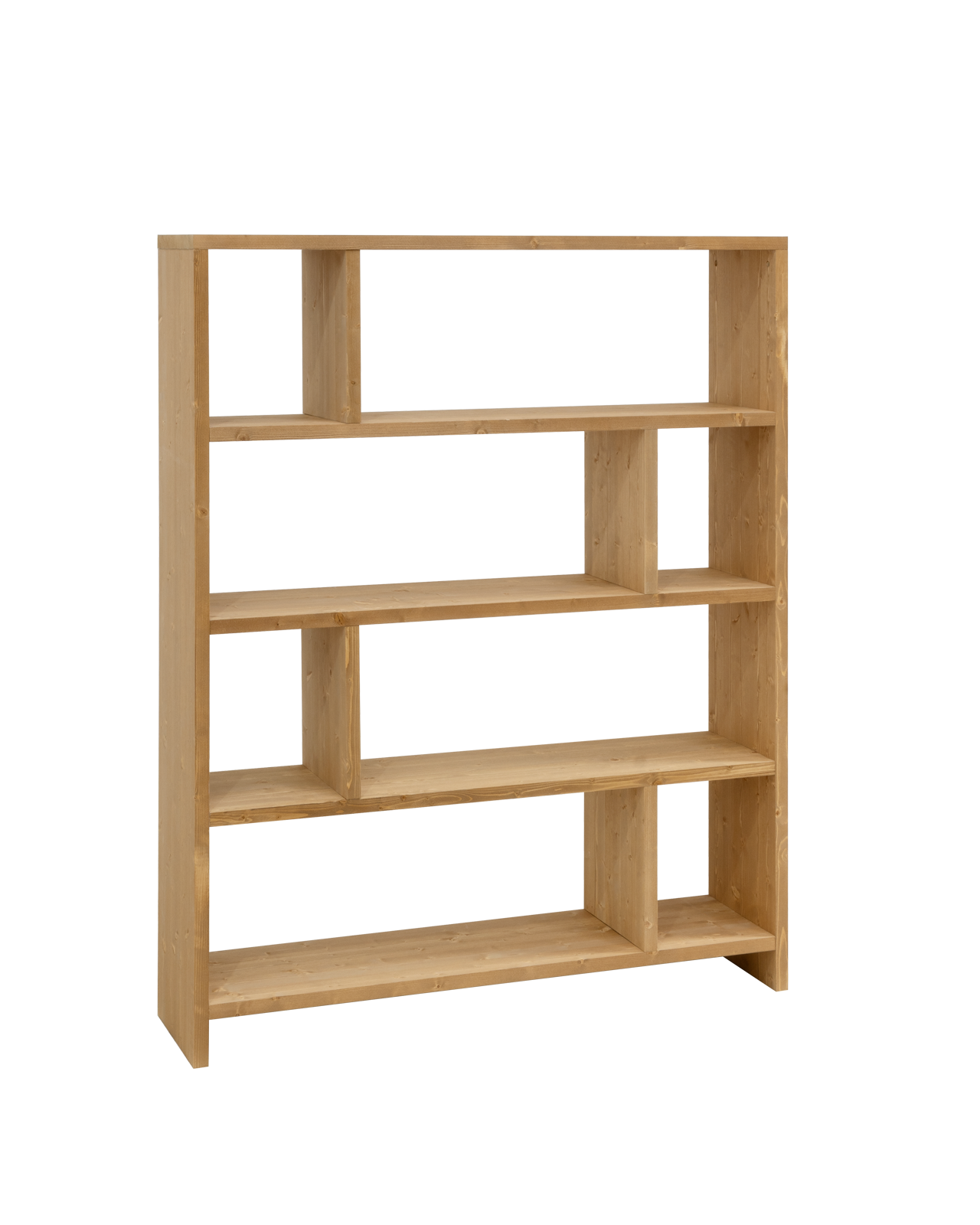 WooDeeDoo Étagère étroite En Forme De Maison En Bois | 22 X 12 X 40 Cm | Décoration Murale | Avec Panneau Arrière Blanc | Pin Brut Non Peint Et Non Traité