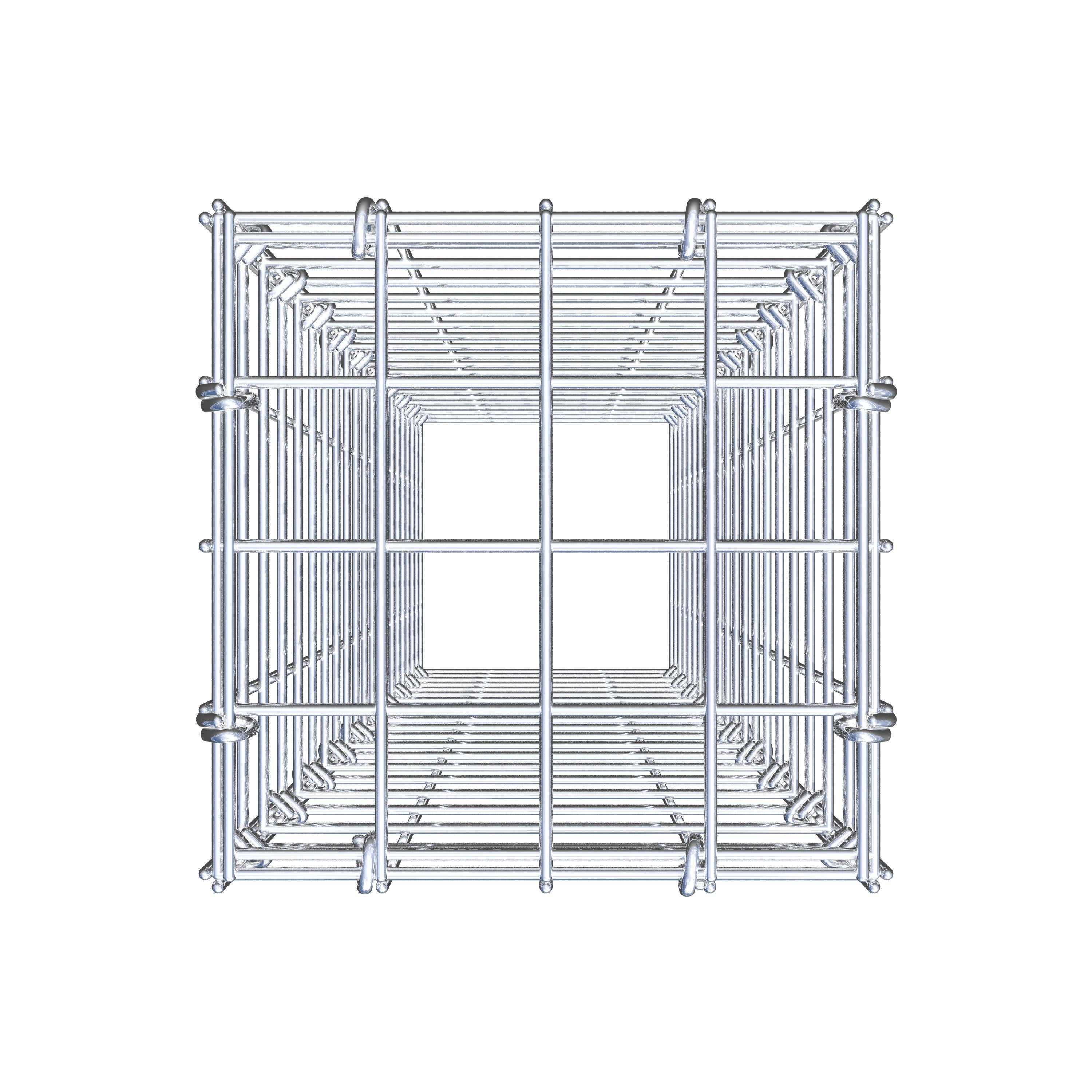 Gavión para apilar en acero galvanizado 100x20x20cm (LxAxP), malla 5 x 5cm, Anillo en C, sin rejilla inferior - 5