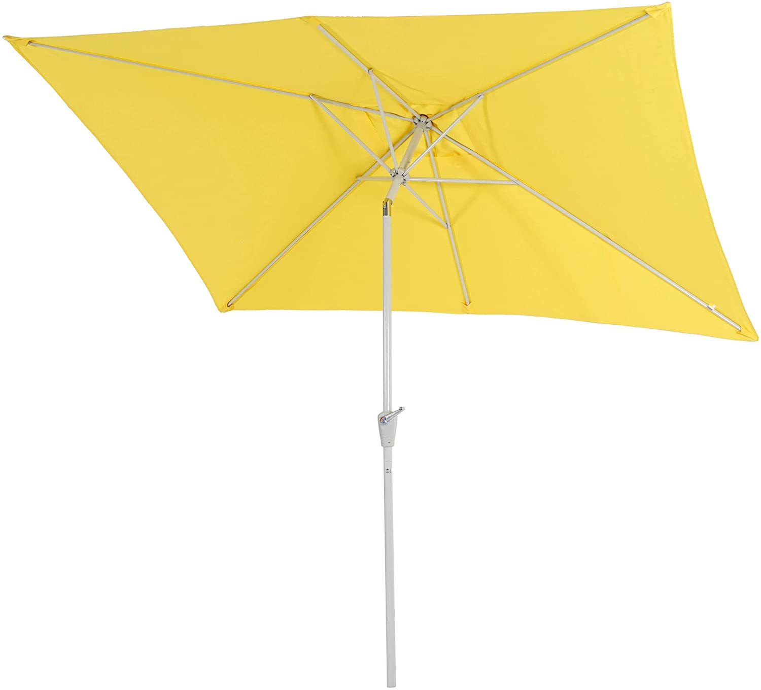 Parasol De Jardin 2x3m Rectangulaire Inclinable Polyester/aluminium 4