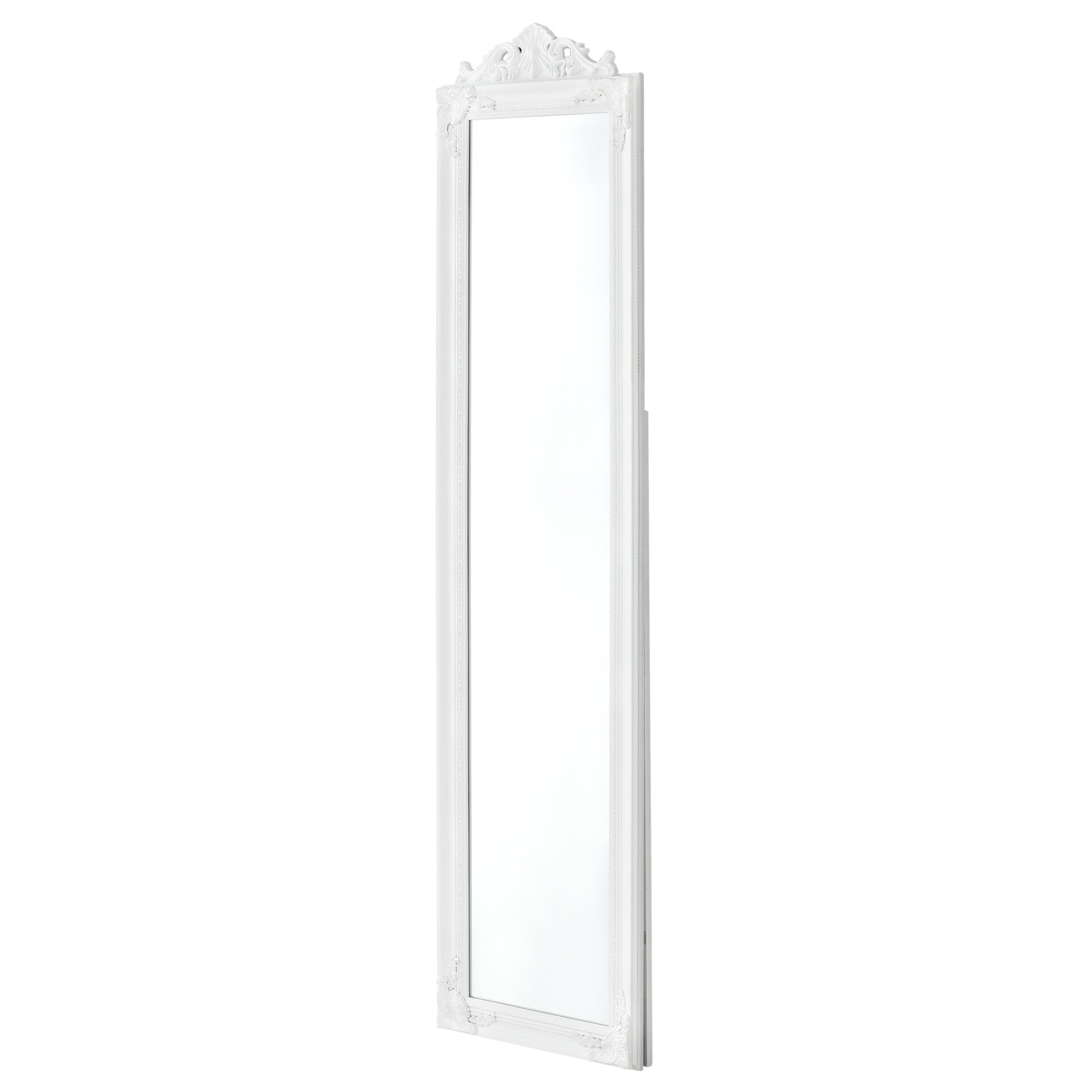 Specchio da Terra Arezzo a Figura Intera 160 x 40 cm Cornice in Eucalipto - Bianco [en.casa] - 3