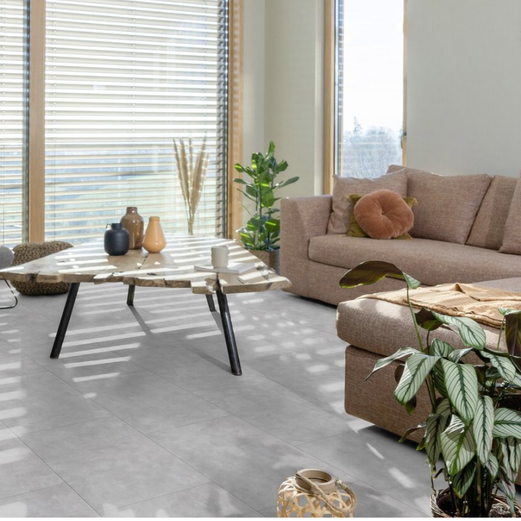 Dalle de sol PVC clipsable effet béton manhattan clear GERFLOR Senso Clic - 4