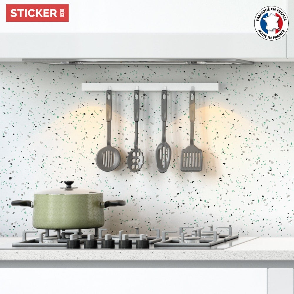 Crédence Adhésive Terrazzo Menthe - 100 x 40 cm - 3