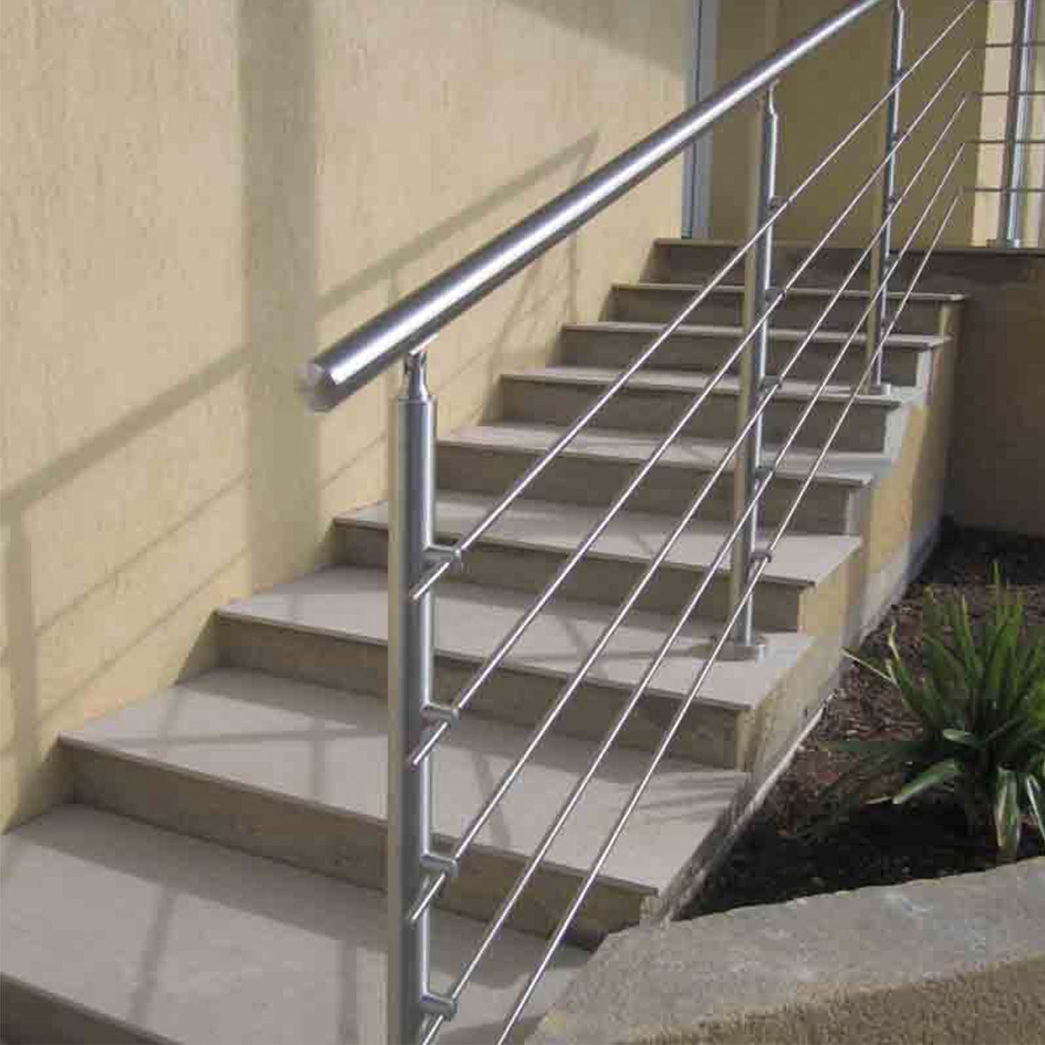 Garde-Corps de Terrasse ou Escalier en Inox barres 
