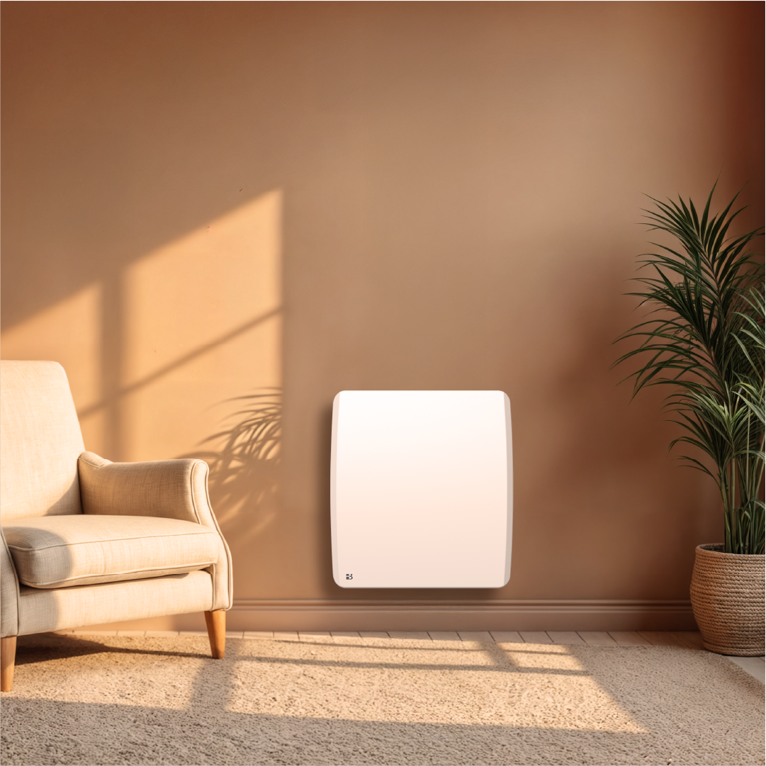 Radiateur électrique fixe à inertie sèche céramique 500W Bestherm ARIA horizontal blanc - 2