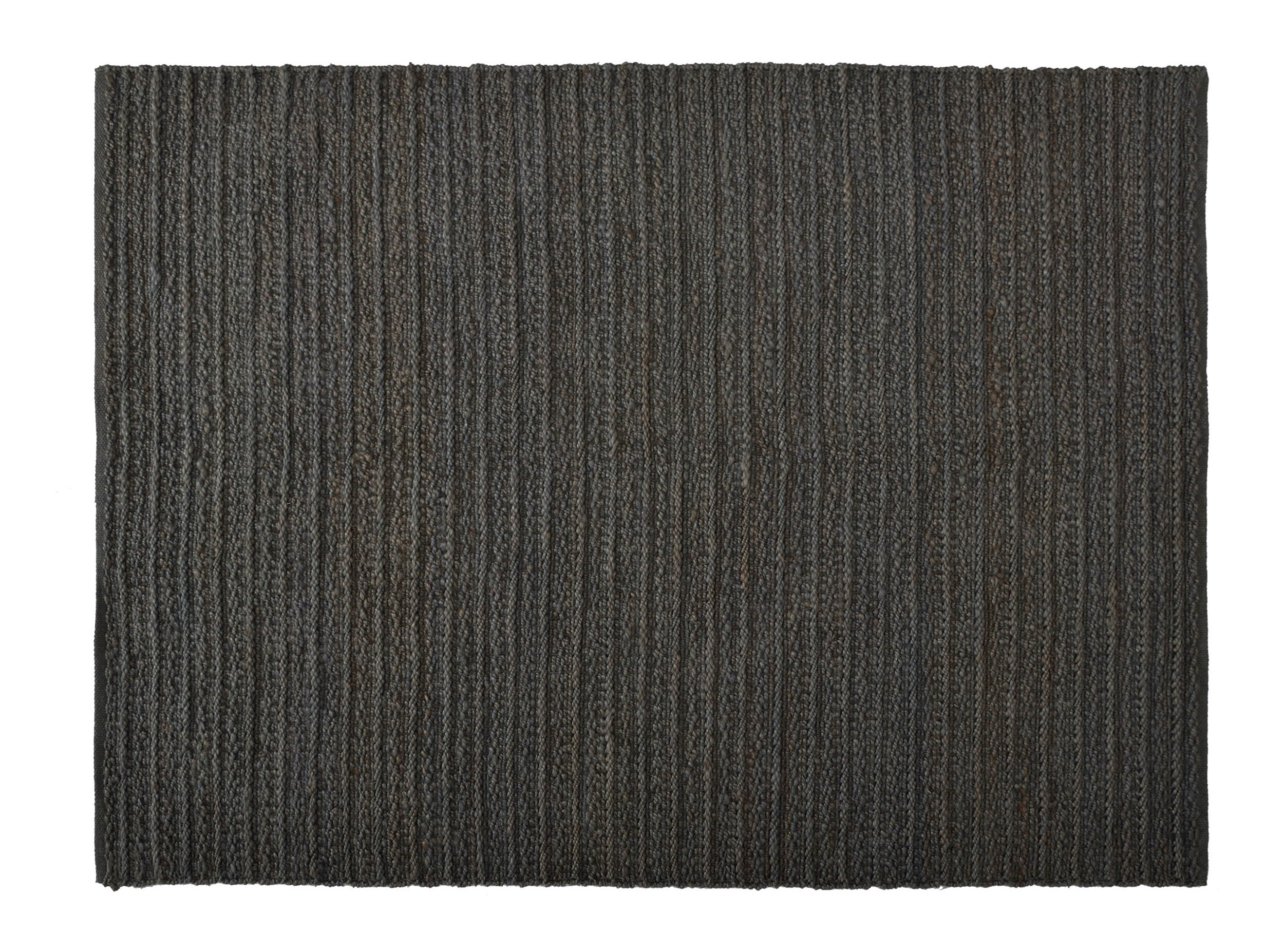 Dywan z juty 200x300 cm Look Anthracite – ręcznie tkany, naturalny, do wnętrz i na zewnątrz