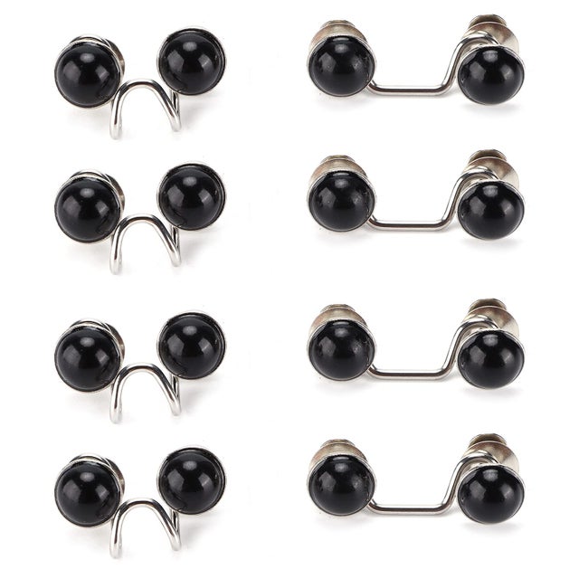 Bottoni In Metallo Argento A 4 Fori Per Jeans E Pantaloni – 18 Mm, Confezione Da 6, Made In Germany - 2