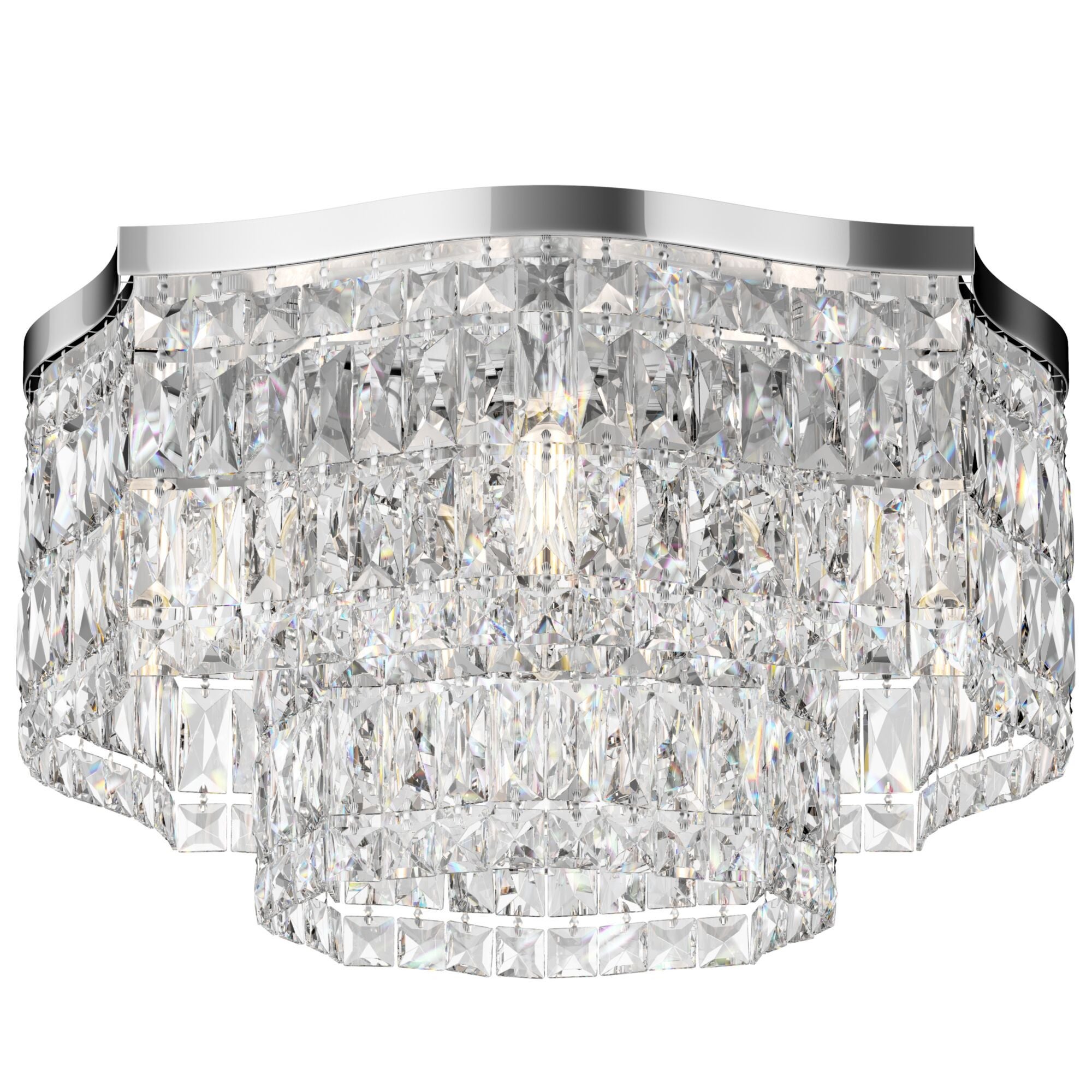 Lampa sufitowa wisząca Dune chromowana transparentna 6xE14x60W kryształowa wym: 25 x 45 x 45 cm kryształ Maytoni