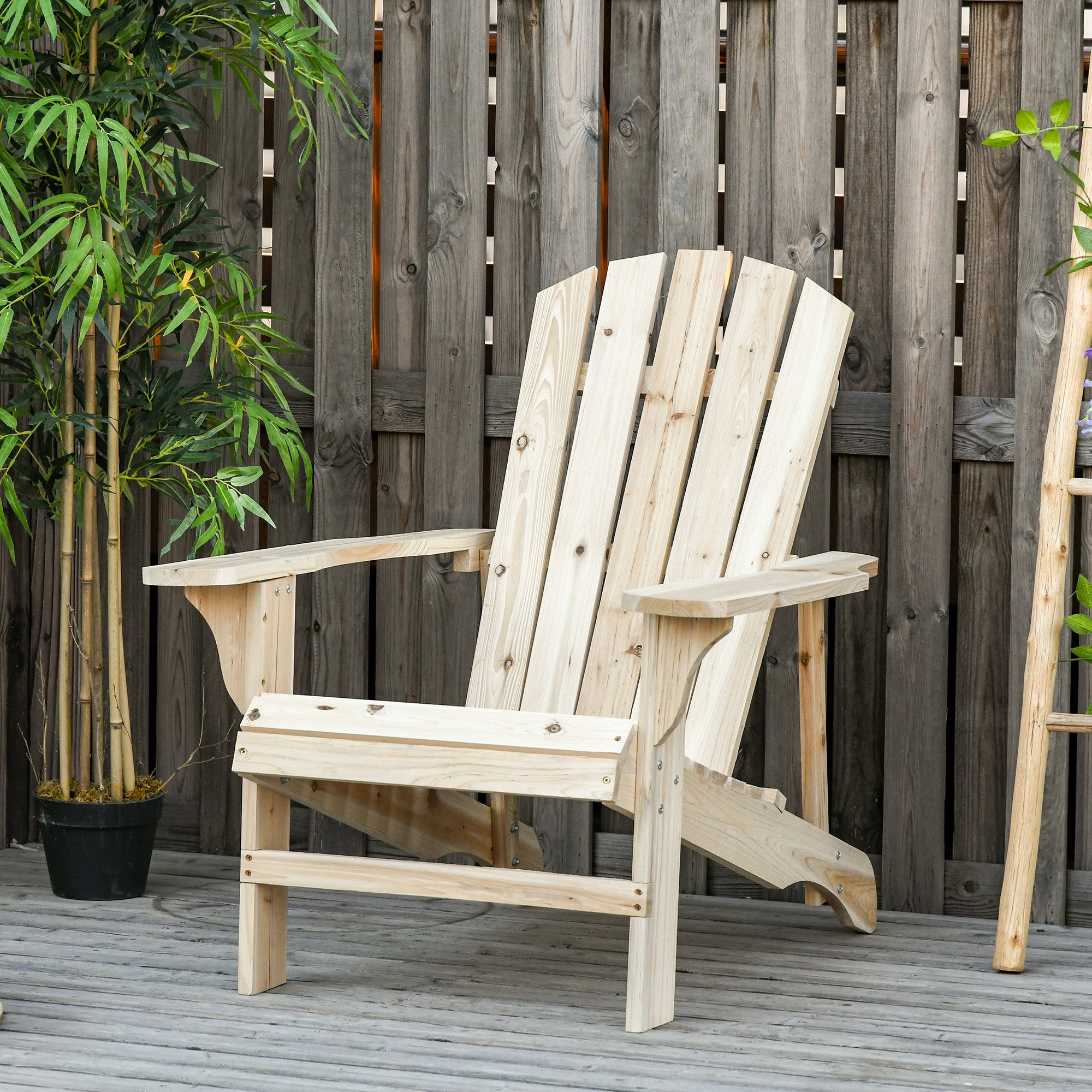 fauteuil de jardin Bois Outsunny - 9