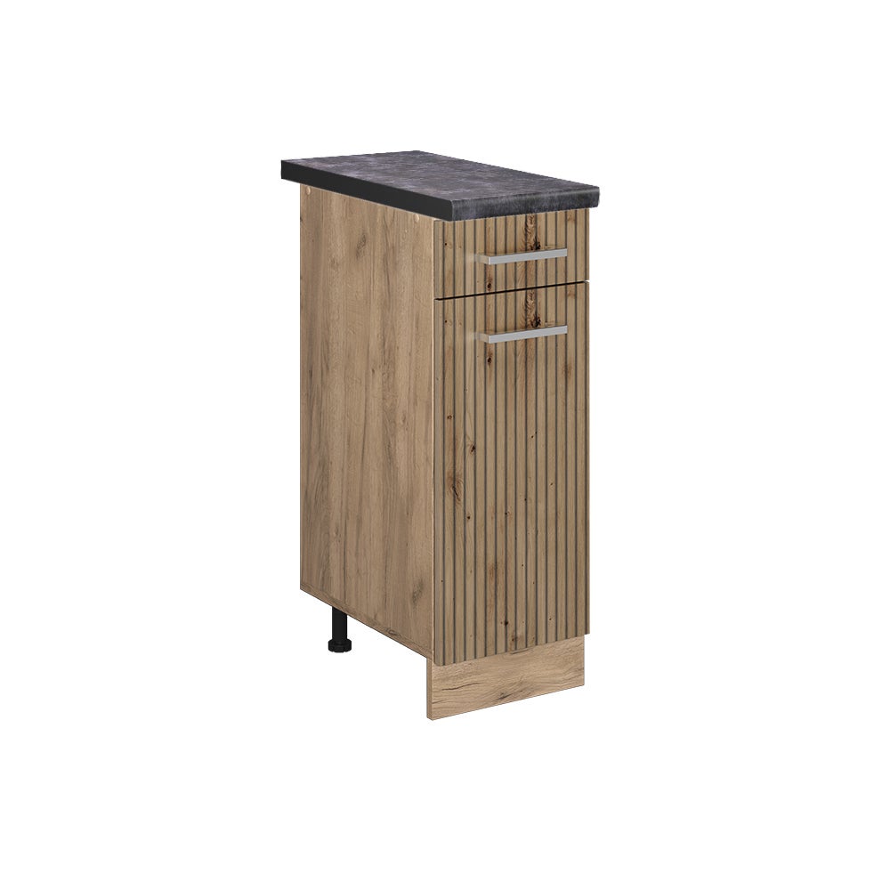 Vicco Szafka dolna do kuchni R-Line, Dąb rzemieślniczy, 30 cm , BP Antracyt