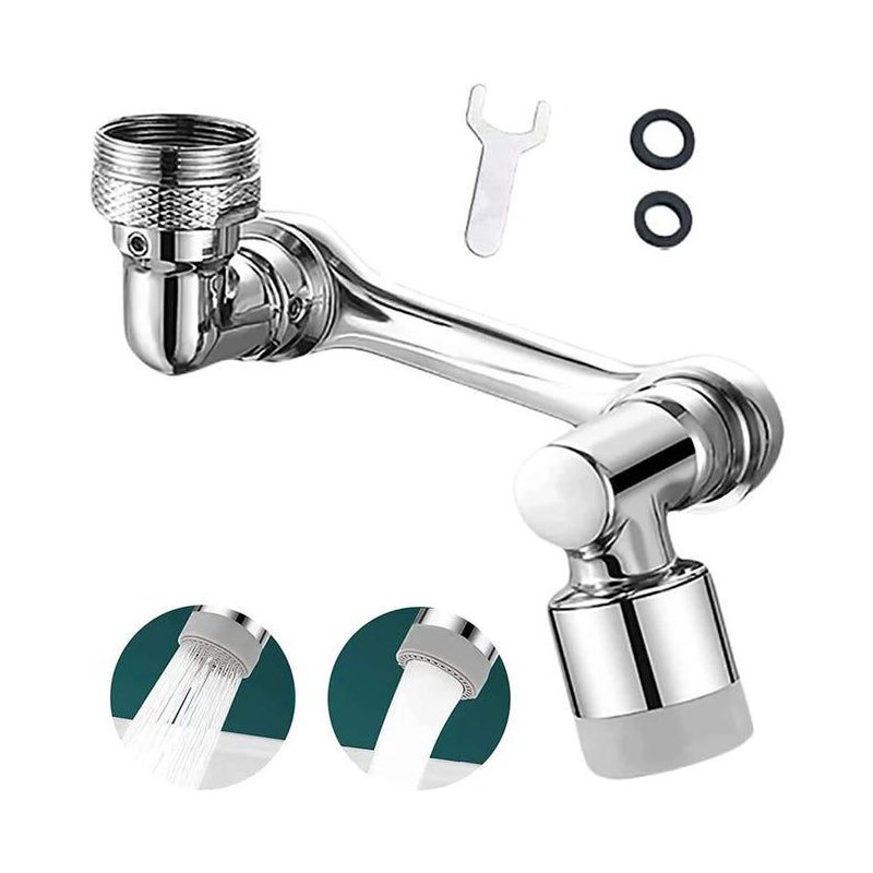 Perlator 1080 stopni, perlator kuchenny, perlator obrotowy, 2 tryby do kranów z gwintem zewnętrznym o średnicy 20/22/24 mm