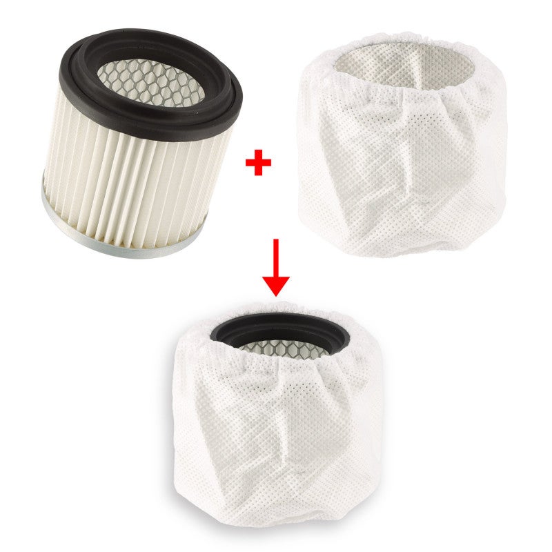 Filtre HEPA + Chaussette Pré-filtre pour Mini Aspirateur à Cendres OXEO - 3