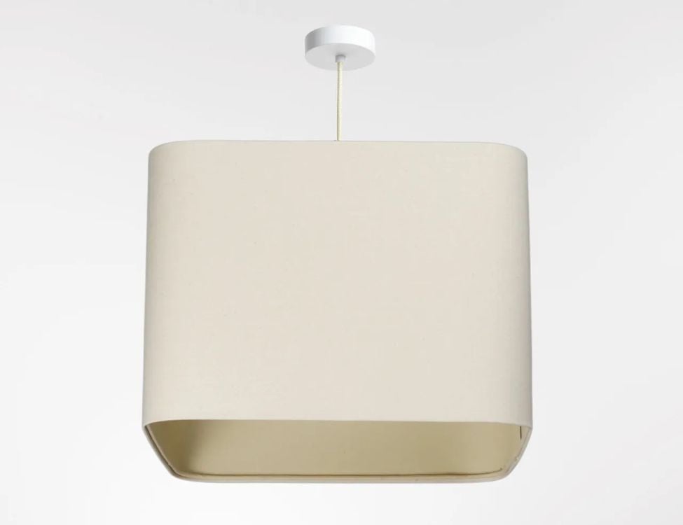 Lampa wisząca KWADRO LEN 011-40w20 kremowa