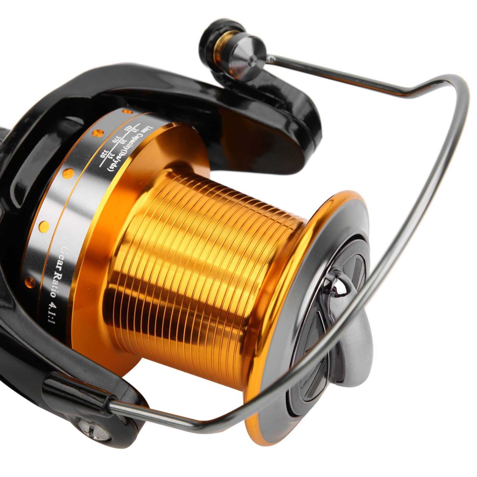 Ruota per lancio con esche per pesci d'acqua salata in metallo con mulinello da pesca a 16 alberi di grandi dimensioni (11000) - 9