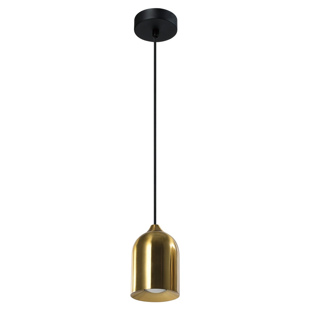 Lampa wisząca NILO złota 1 x GU10 x 8W wym: 119,5 x 11,5 x 11,5 cm Light Prestige