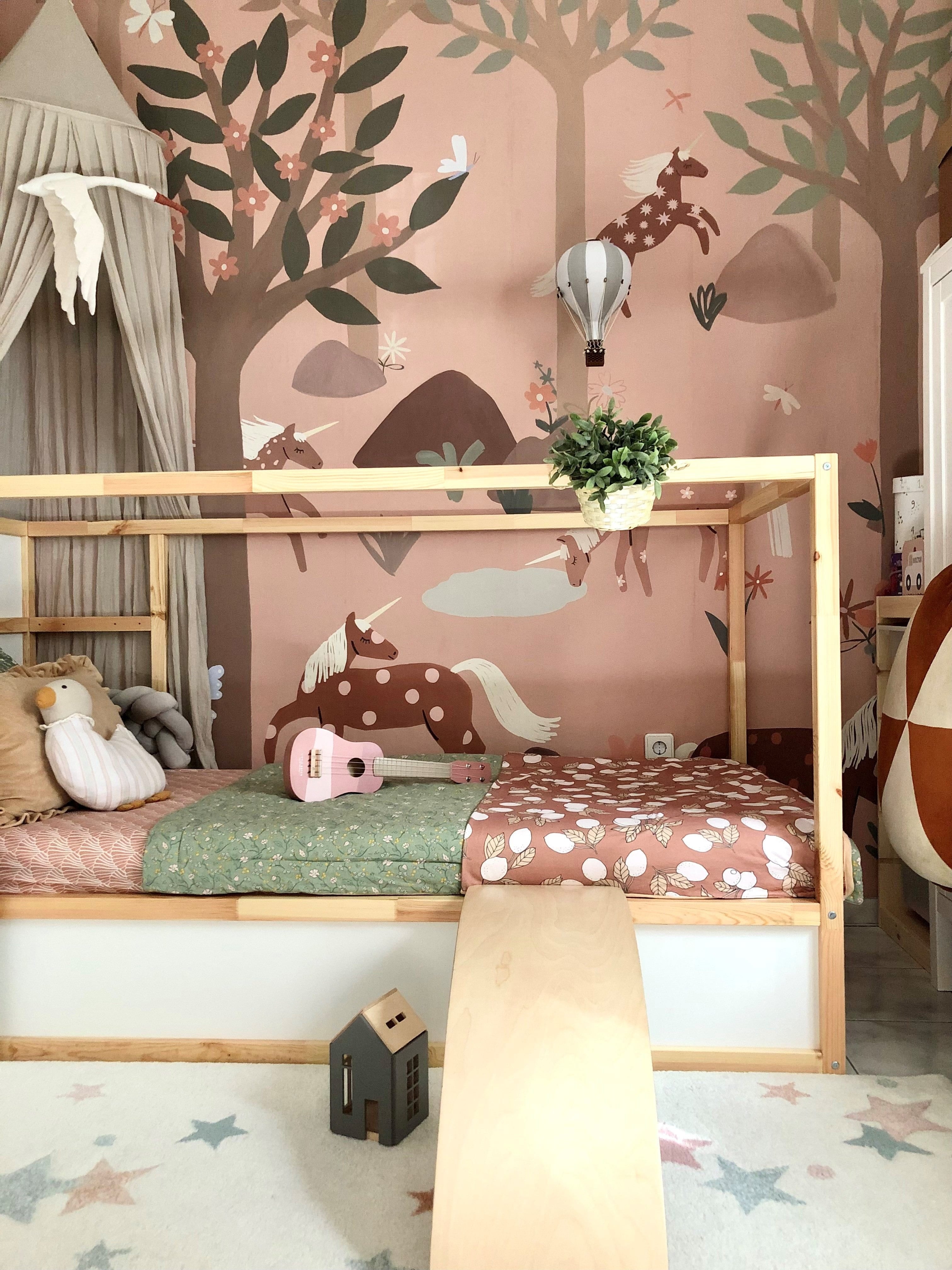 Roomblush - Licorne - Papier Peint Intissé - Panoramique - Chambre d'enfant - 300cm x 285cm - 2