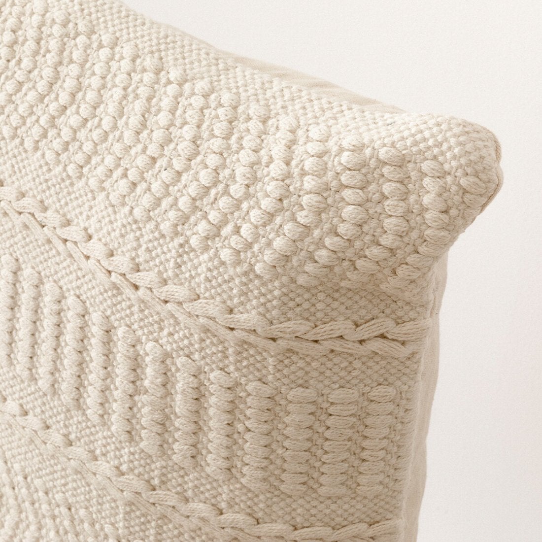 Cojín algodón blanco 45 x 45 cm - 6