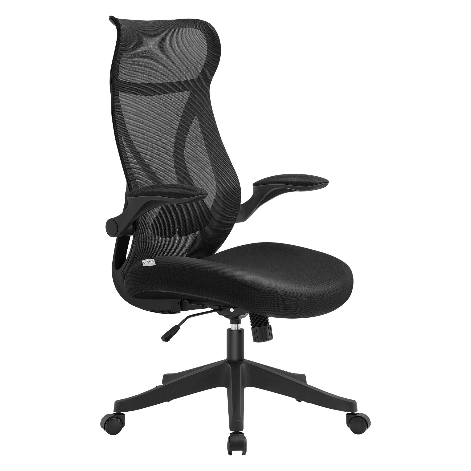 Chaise De Bureau Ergonomique Réglable Avec Appui-tête Et Accoudoirs - Dossier En Maille, Hauteur Ajustable, Capacité 150 Kg