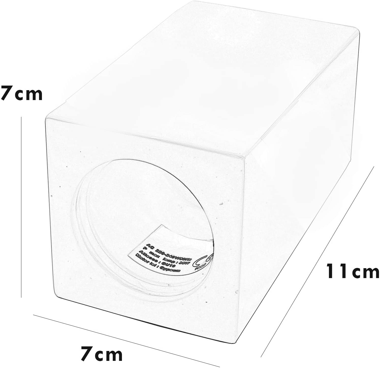 Plafonnier à LED pour plâtre 8W GU10 multicolore magasin 230V RGBW LIGHT 6000K - 4