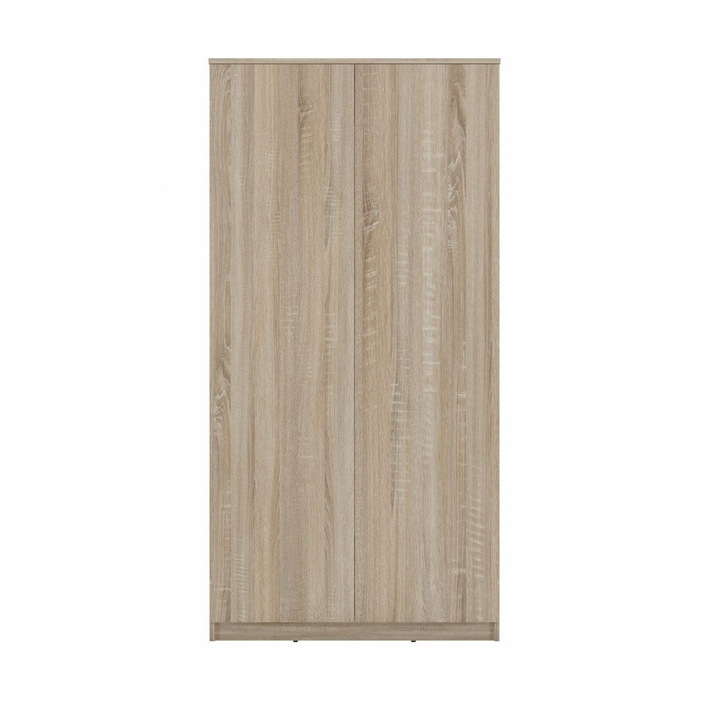ESME - Armoire double style scandinave chambre à coucher - 90x50x180 - 2 portes - Dressing - Sonoma - 5