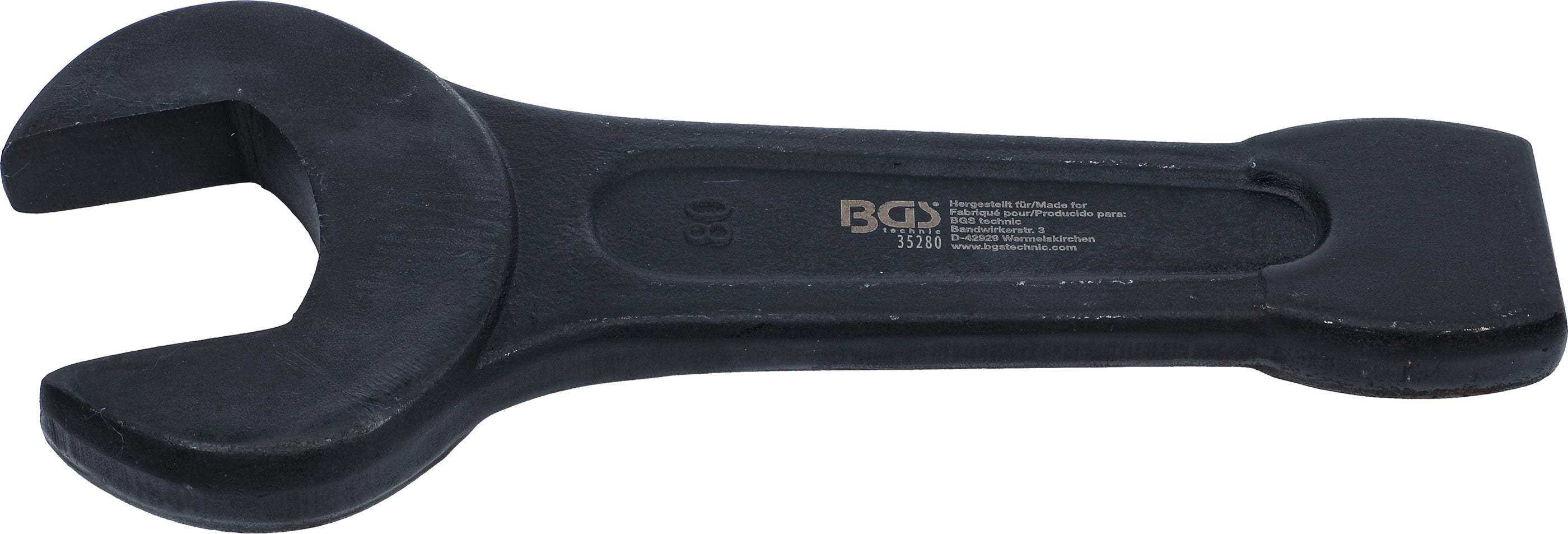 Klucz udarowy BGS stal chromowo-wanadowa 80 mm czarne wykończenie