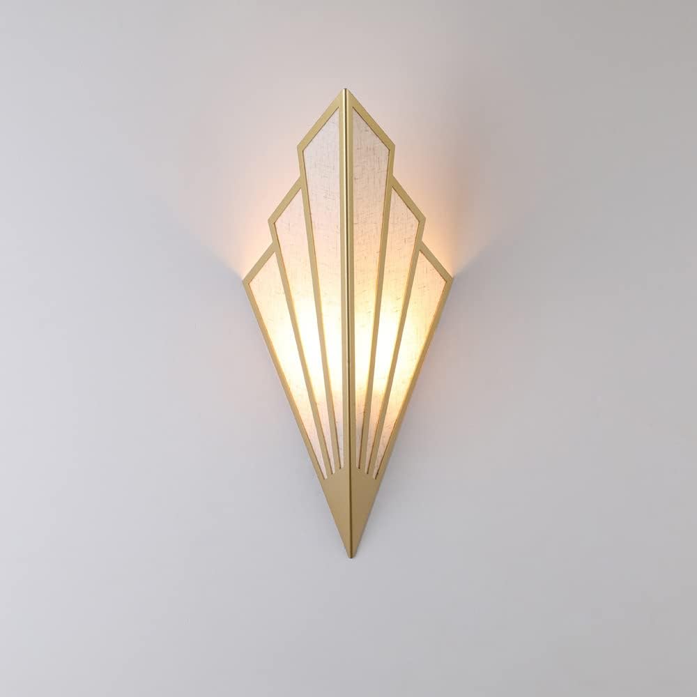 Nowoczesna lampa ścienna o kreatywnym i minimalistycznym designie – lampa w stylu art déco do sypialni, przedpokoju lub salonu – oprawka E12 (żar
