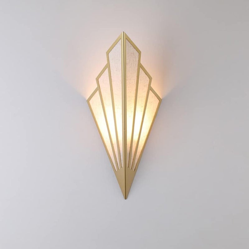Nowoczesna lampa ścienna o kreatywnym i minimalistycznym designie – lampa w stylu art déco do sypialni, przedpokoju lub salonu – oprawka E12 (żar