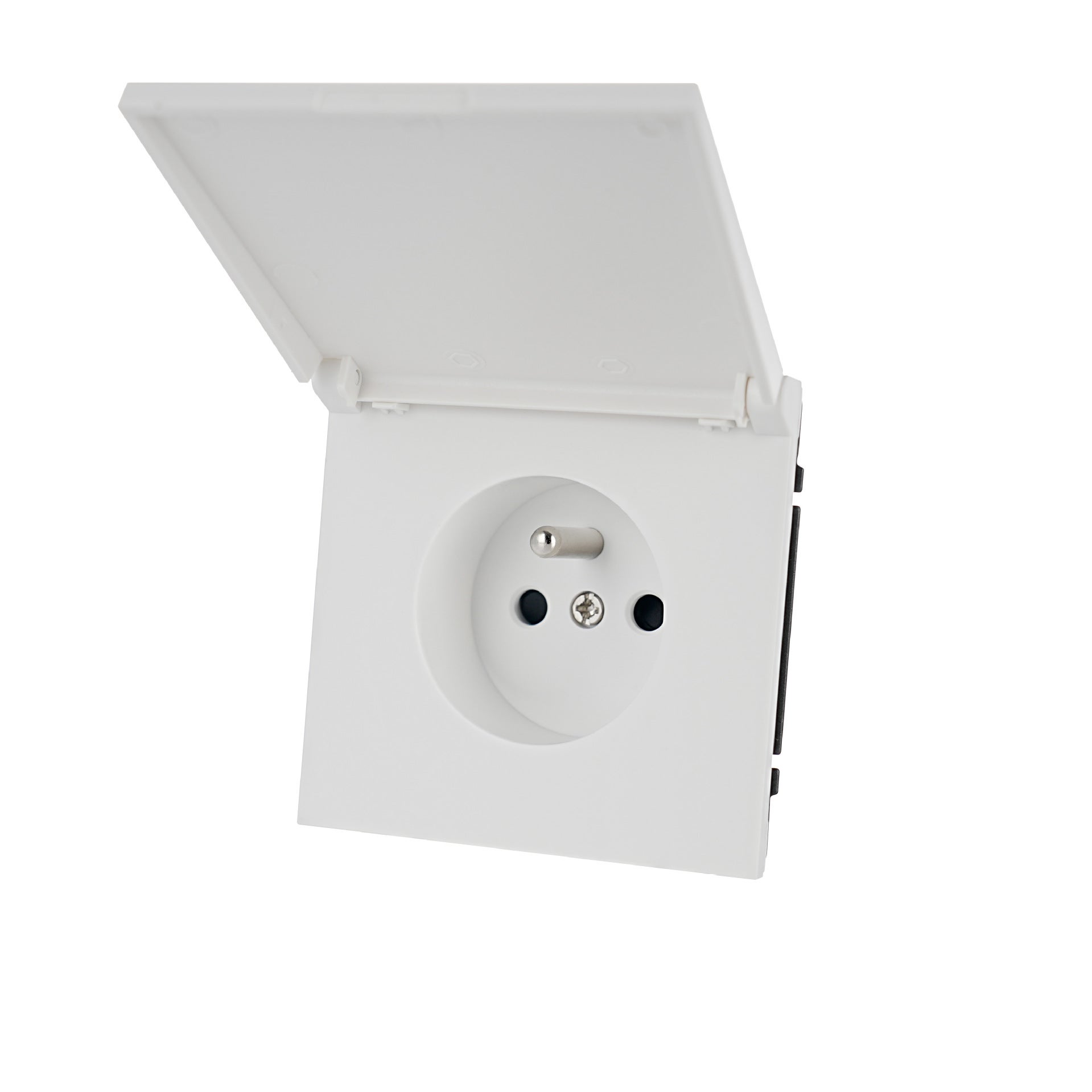 Prise standard européenne, 16 A 250 V, avec couvercle antipoussière — free download