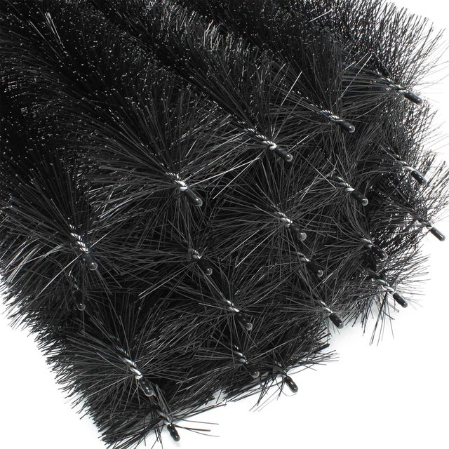 Wiltec Barriera anti piccioni per pannelli fotovoltaici e Spazzola per grondaie 20 scovoli 24 m Ø 12 cm