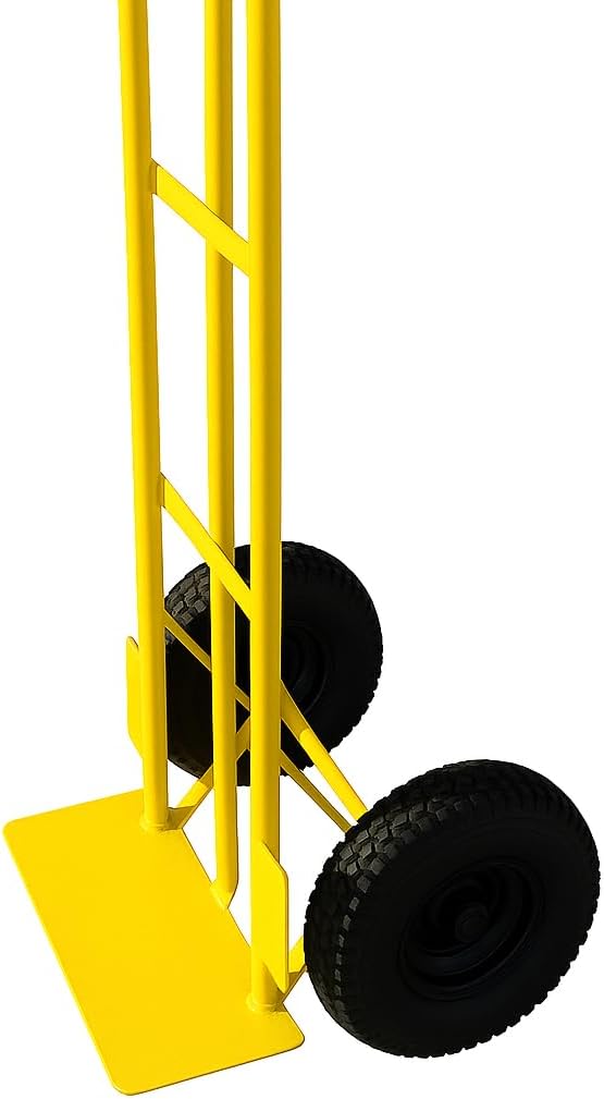 TREPPE Carrinho de carga de 150 kg, carrinho de mão com rodas pneumáticas de 250 x 90 mm para armazém, oficina e mudanças - 9
