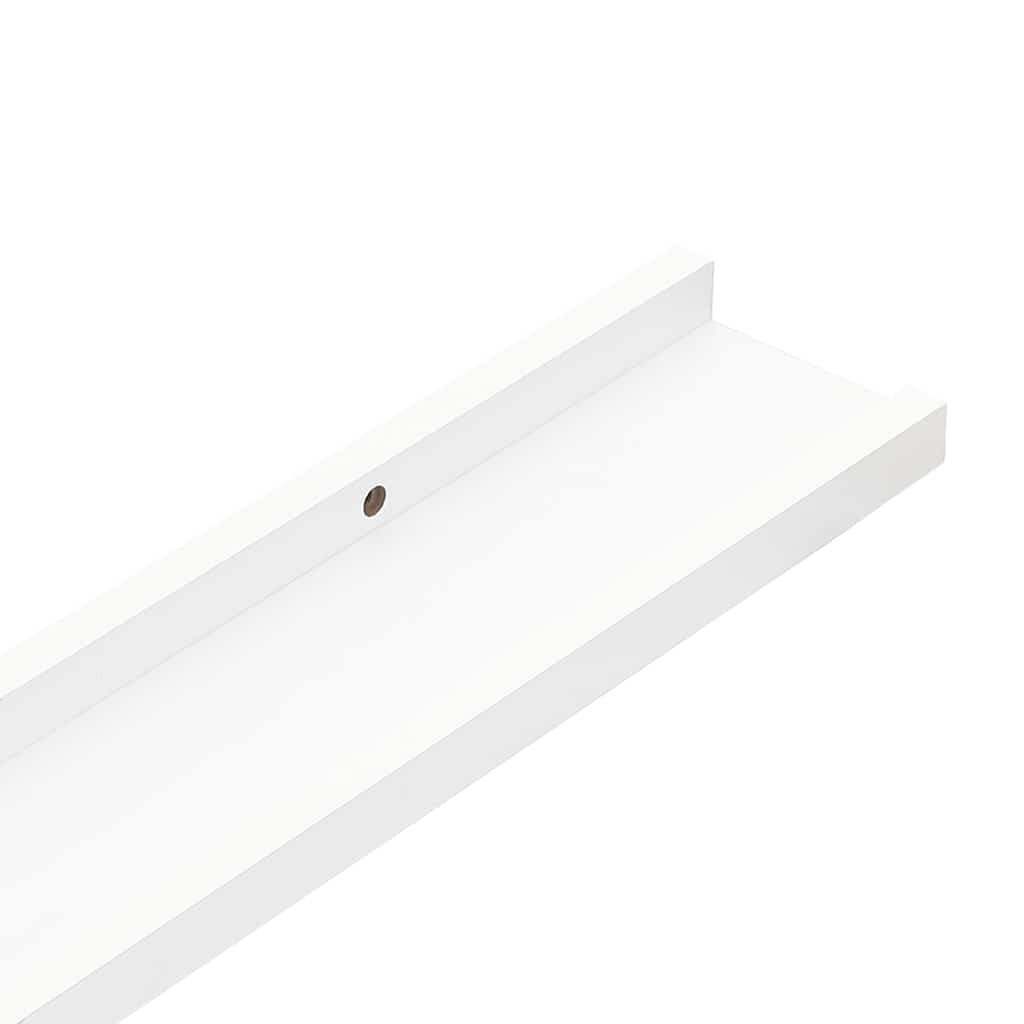 vidaXL Étagères murales 4 pcs Blanc 40x9x3 cm - 8