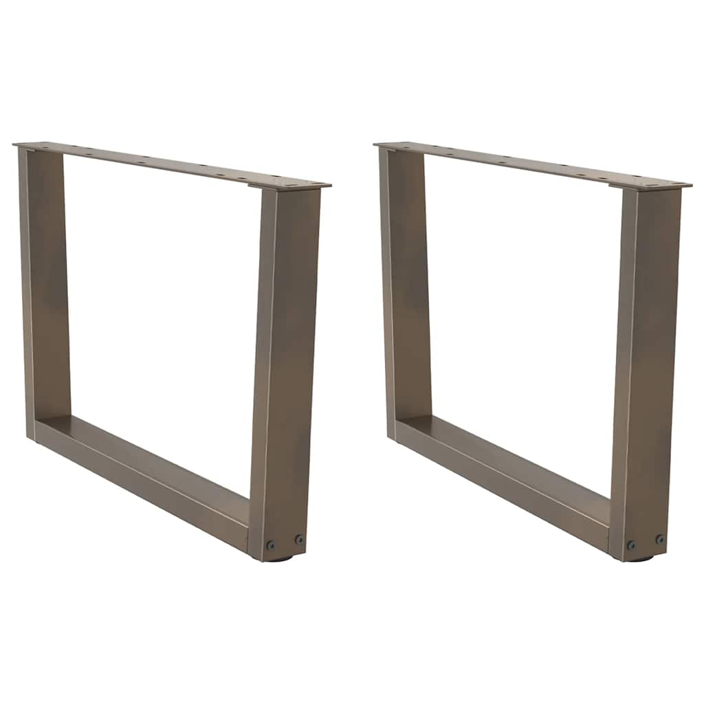 Nogi do stolika kawowego w kształcie litery V 2 szt. Naturalna stal 70x(42-43,3) cm Stal vidaXL