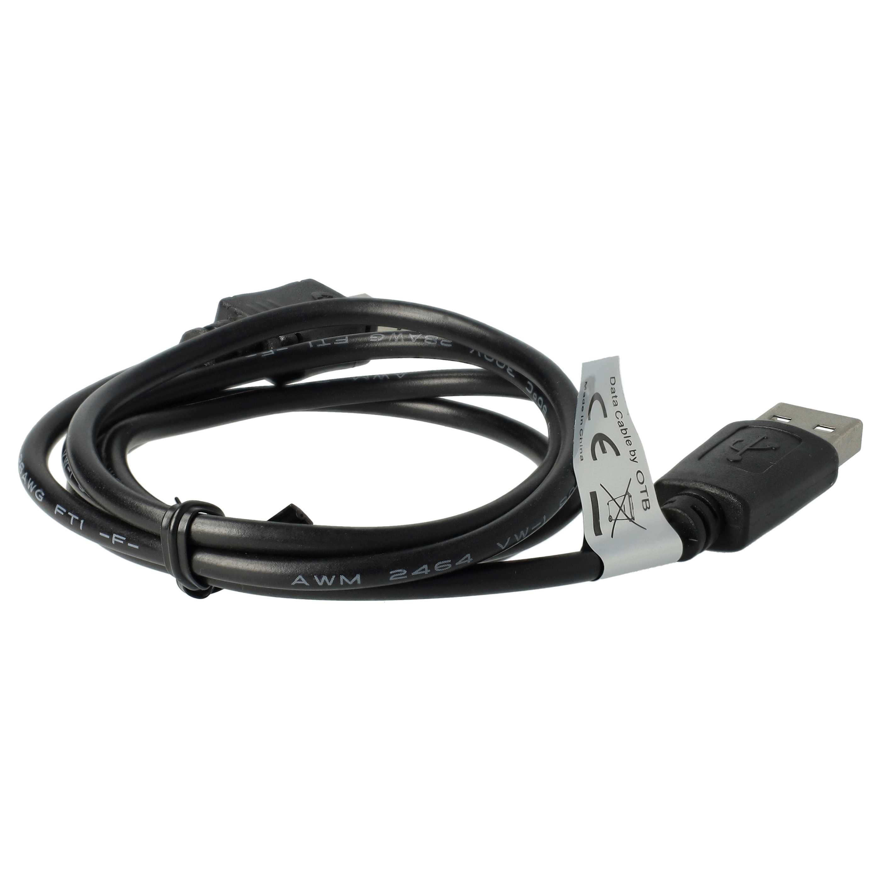 Vhbw Adattatore OTG Da Mini USB Maschio A USB-A – Compatibile Sony DCR-SX15E, DCR-SX21E, DCR-SR78E – Nero
