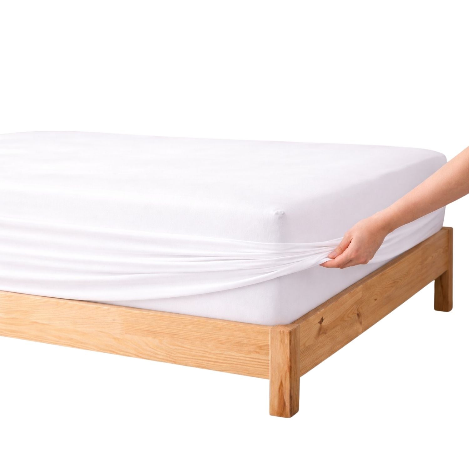 Sábana Bajera Blanco Cama 90cm - 100% Algodón - Donegal Collections - 9