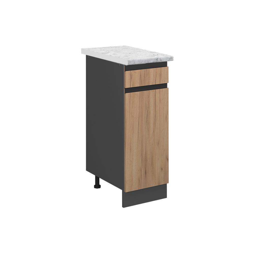 Vicco Szafka dolna do kuchni R-Line, Złoty dąb energetyczny, 30 cm J-Shape BR Marmur