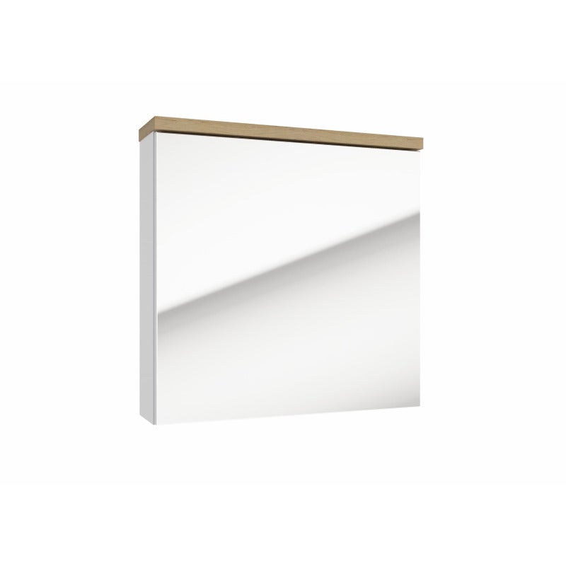 Naturel armario con espejo naturel stilla 60x60 cm, blanco (stillae06016)