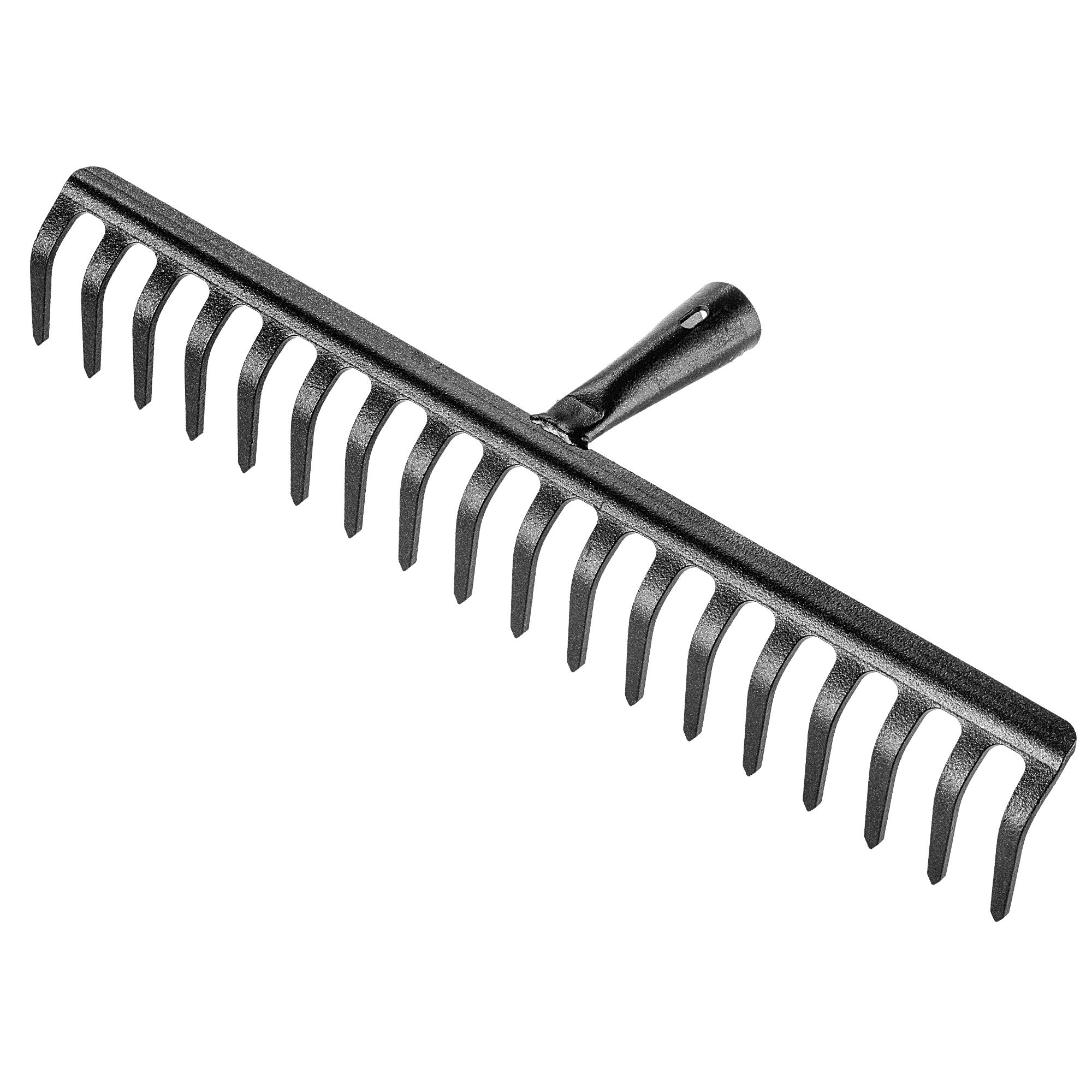GRABIE DO LIŚCI STALOWE 18-ZĘBNE GRABKI OGRODOWE GLEBY TRAWY BEZ TRZONKA - 4
