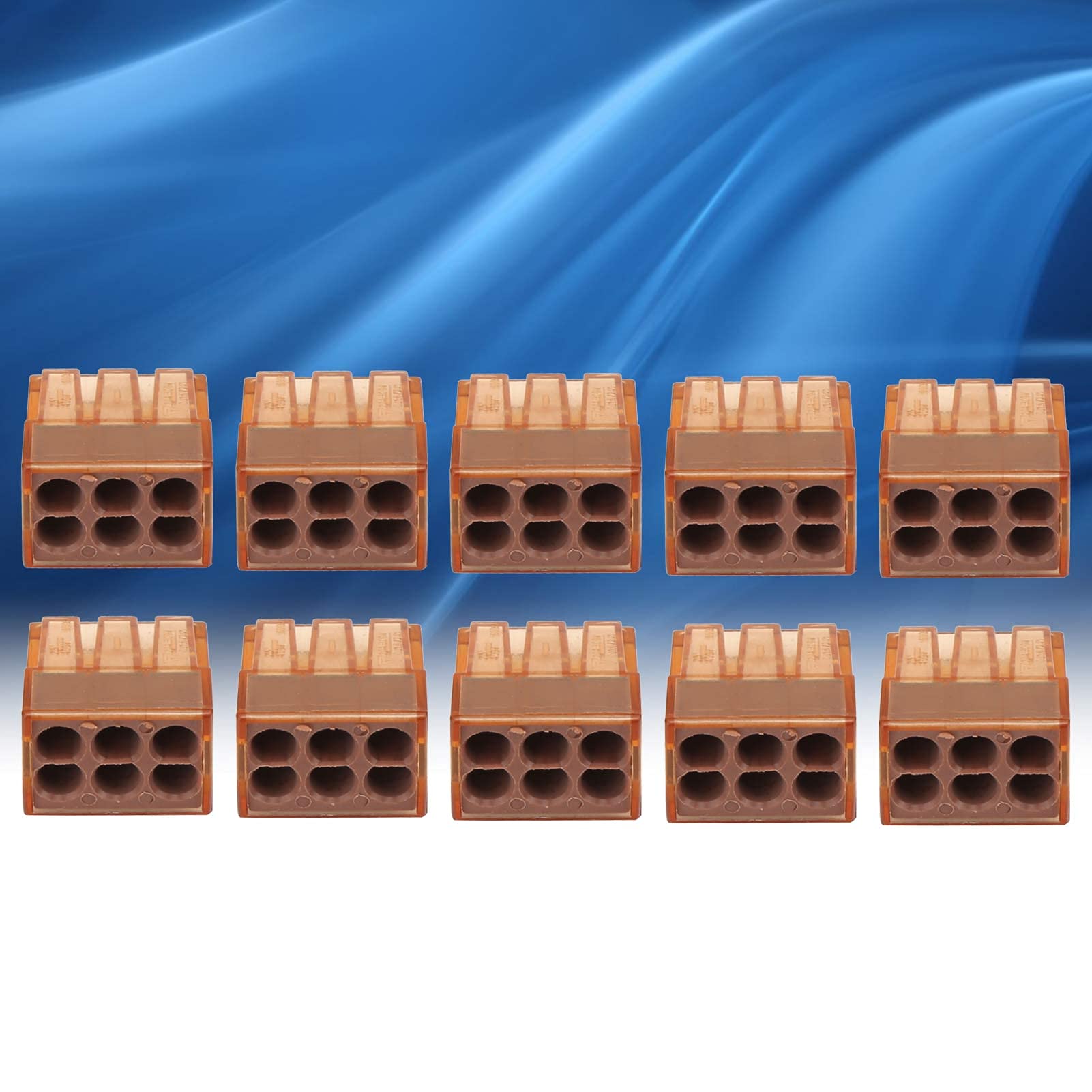 10 pezzi Connettore a filo di spinta 0,754,0 mm Conduttore rapido Materiali ausiliari elettrici industriali (PCT-606) - 2