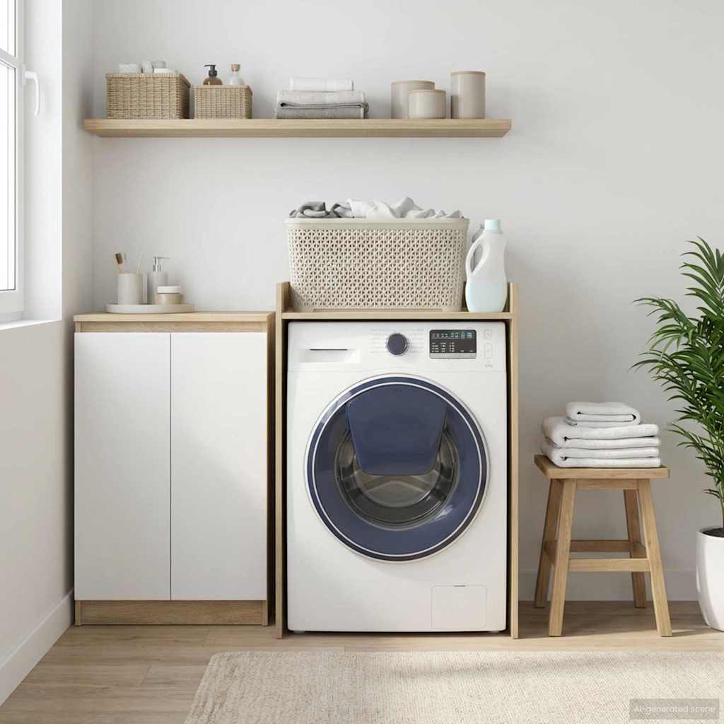 Meuble pour lave-linge Sonoma 67,5 x 48 x 97 cm | Leroy Merlin