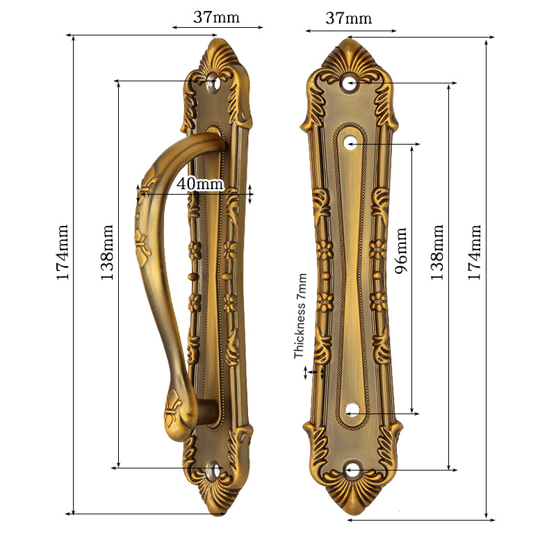Thirard – Paire de poignées cuvettes rondes encastrables laiton pour porte coulissante – Carré 8mm – Finition laiton – Garantie
