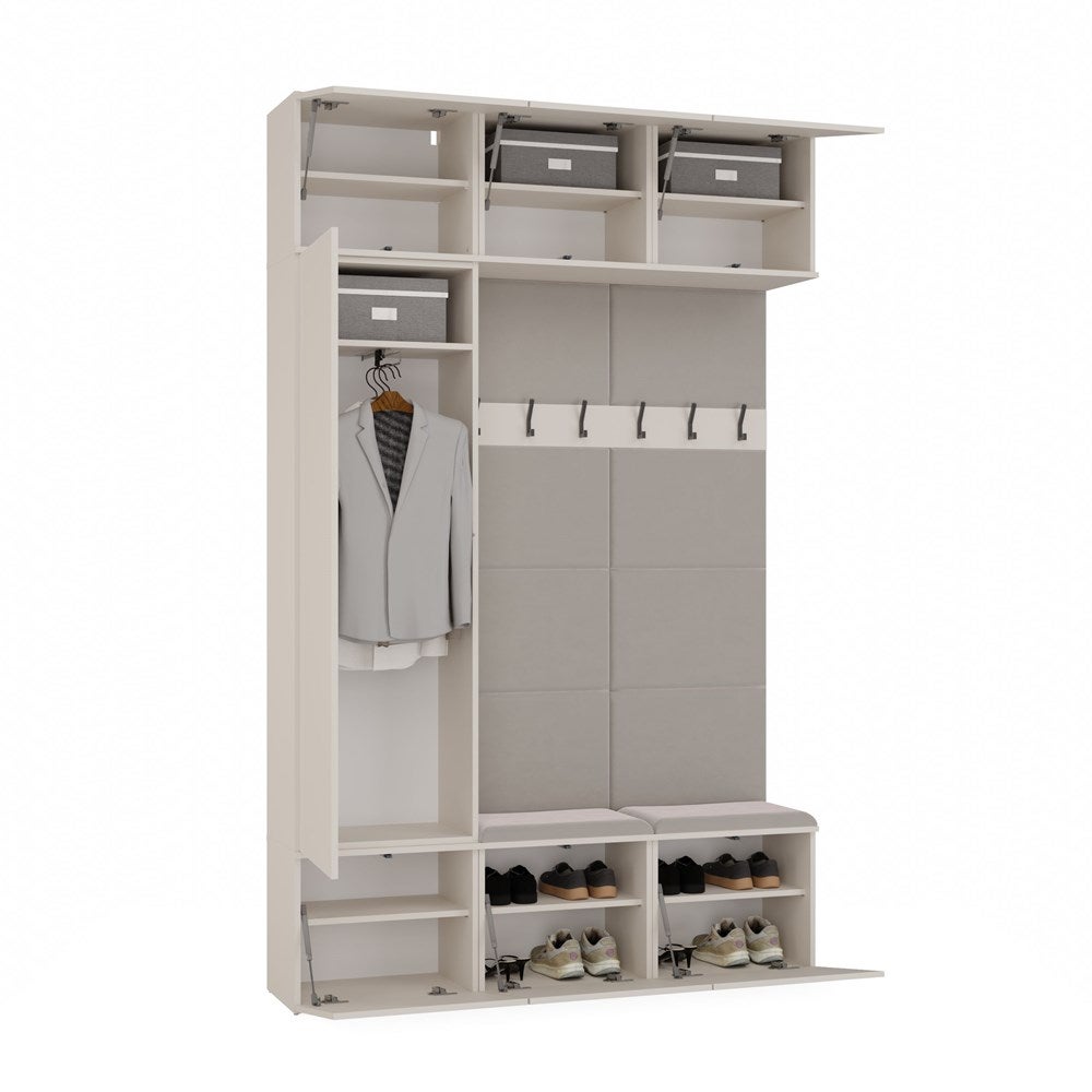 Armoire, cachemire / beige, 150 x 238 x 35 cm - 2