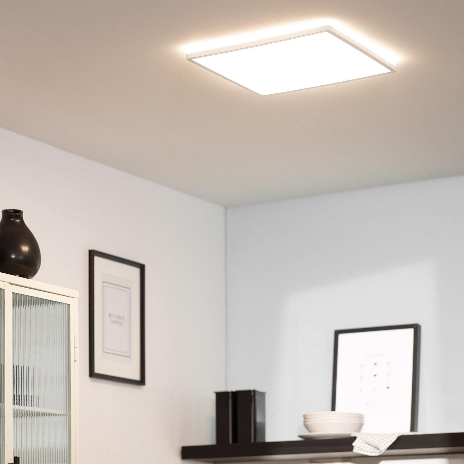 Ledkia Plafón LED 24W Cuadrado SwitchCCT Seleccionable 420x420 mm Doble Cara Seleccionable (Cálido-Neutro-Frío) PC - 3