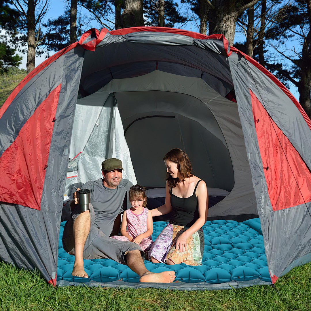 Matelas gonflable outdoor avec pompe à pied intégrée, couchage pratique et transportable - 8