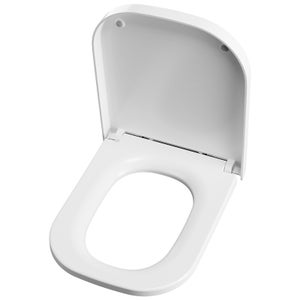 Abattant WC WOLTU Frein Chute - MDF Motif Charnières Réglables